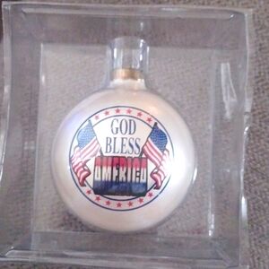 God Bless America Ornament